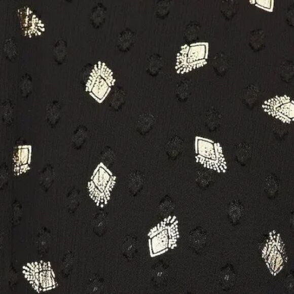 NWT Misa Los Angeles Davie dress diamond clip dot chiffon mini black Revolve XS - Picture 4 of 11